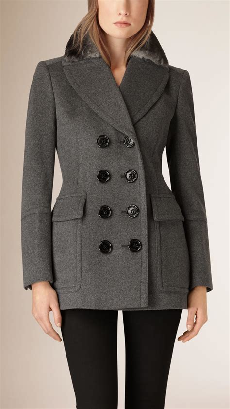 burberry grey wool coat|Burberry wool coat sale.